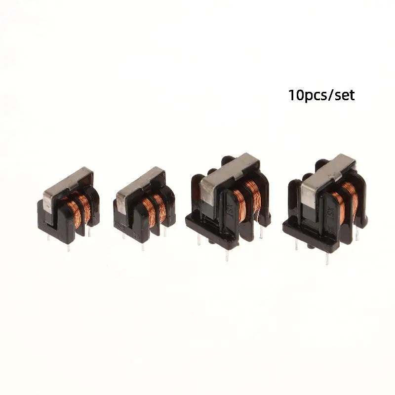 10Pcs UU9.8/UU10.5 Common Mode Choke Inductors, 10-50mH Filter Coils for EMI Suppression, Multiple Inductance Values
