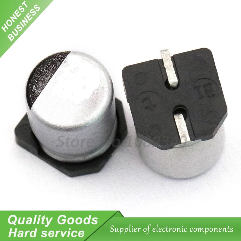 10PCS 25V220UF 8*10mm SMD aluminum electrolytic capacitor 220uf 25v 25V220UF-SMD