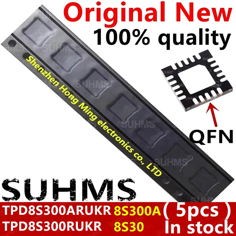 (5piece)100% New TPD8S300RUKR TPD8S300 8S30 TPD8S300ARUKR TPD8S300A 8S300A QFN-20