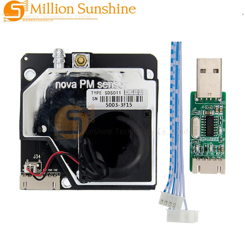 Nova PM Sensor SDS011 Laser Dust Sensor PM2.5 Air Quality Detector Digital Output for Arduino, Raspberry Pi