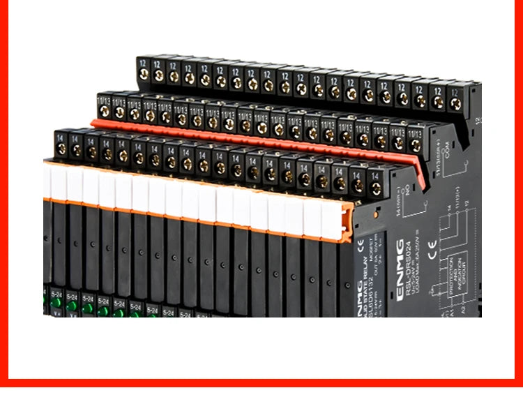 ENMG 1Pcs Slim Relay Modules DIN-Rail SSR Solid State Relay Integrated PCB 6A 2A DC Control DC AC 5V 12V 24V 220V Mount Power 41