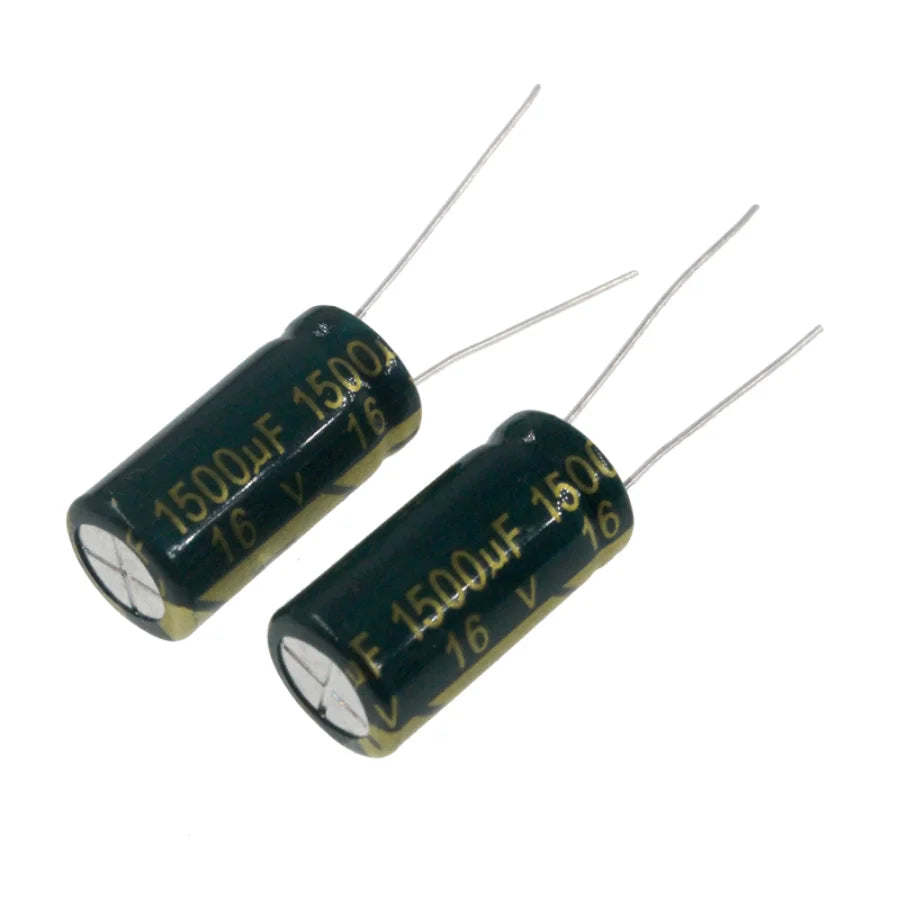 50pcs 1500uF 16V 1500MFD 16WV 10*16mm Aluminum Electrolytic Capacitor Radial