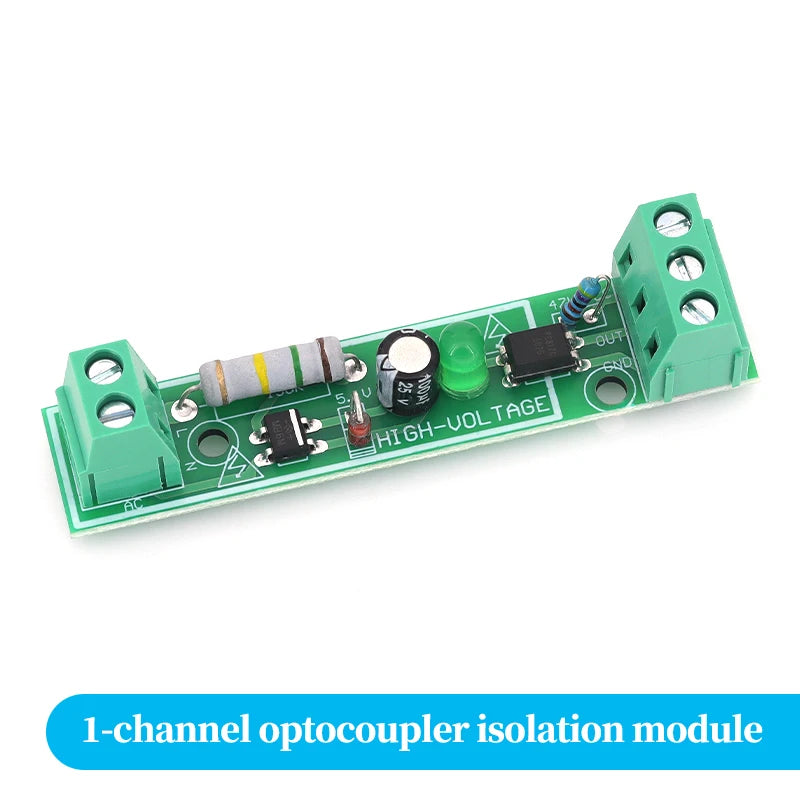 1/2/3/4/8-Bit AC 220V Optocoupler Isolation Module Voltage Detect Board Adaptive 3-5V For PLC Isolamento Fotoaccoppiatore Module