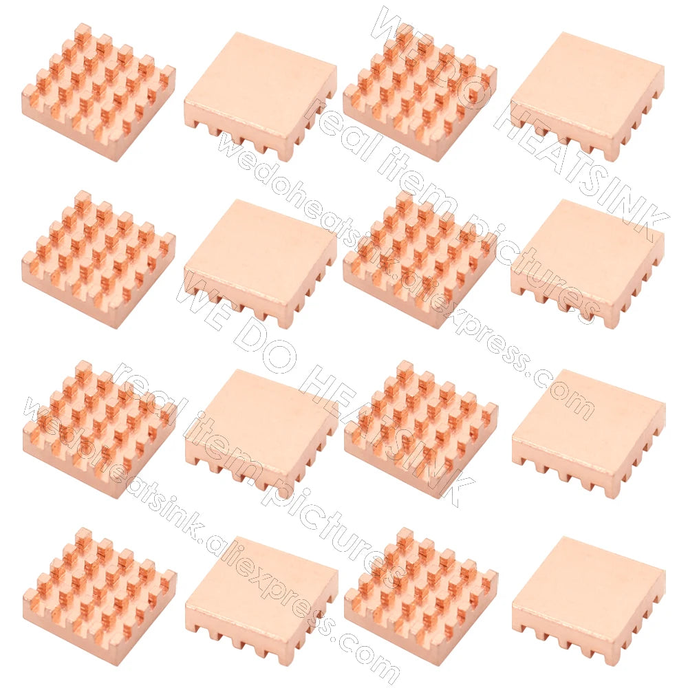 WE DO HEATSINK Small Tiny Useful Pure Copper Heat Sink Without or With Thermal Pad For Raspberry Pi Banana Pi IC Chipset Package