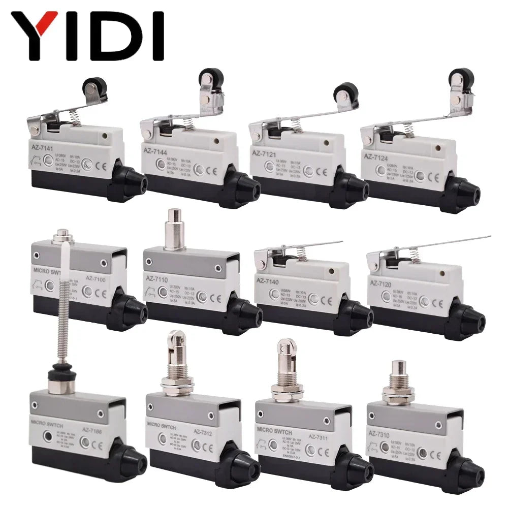10pcs/lot Micro Limit Travel Switch Waterproof Momentary AZ-7312 AZ-7311 AZ-7121 AZ-7310 AZ-7141 Straight 90 Degree Roller Lever