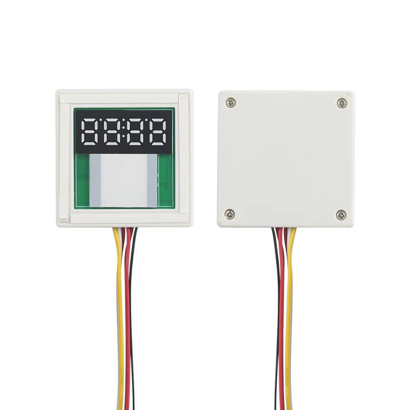 DC12V Touch Dimmer 5A 60W Single-Button Touch Time and Temperature Display LED Sensor Switch, Suitable for Bathroom Mirrors