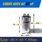 100uF CBB65 450V AC 40uF 45uF 50uF 60uF 65uF 70uF 80uF 90uF Motor Capacitor Air Conditioner Compressor Start Capacitor