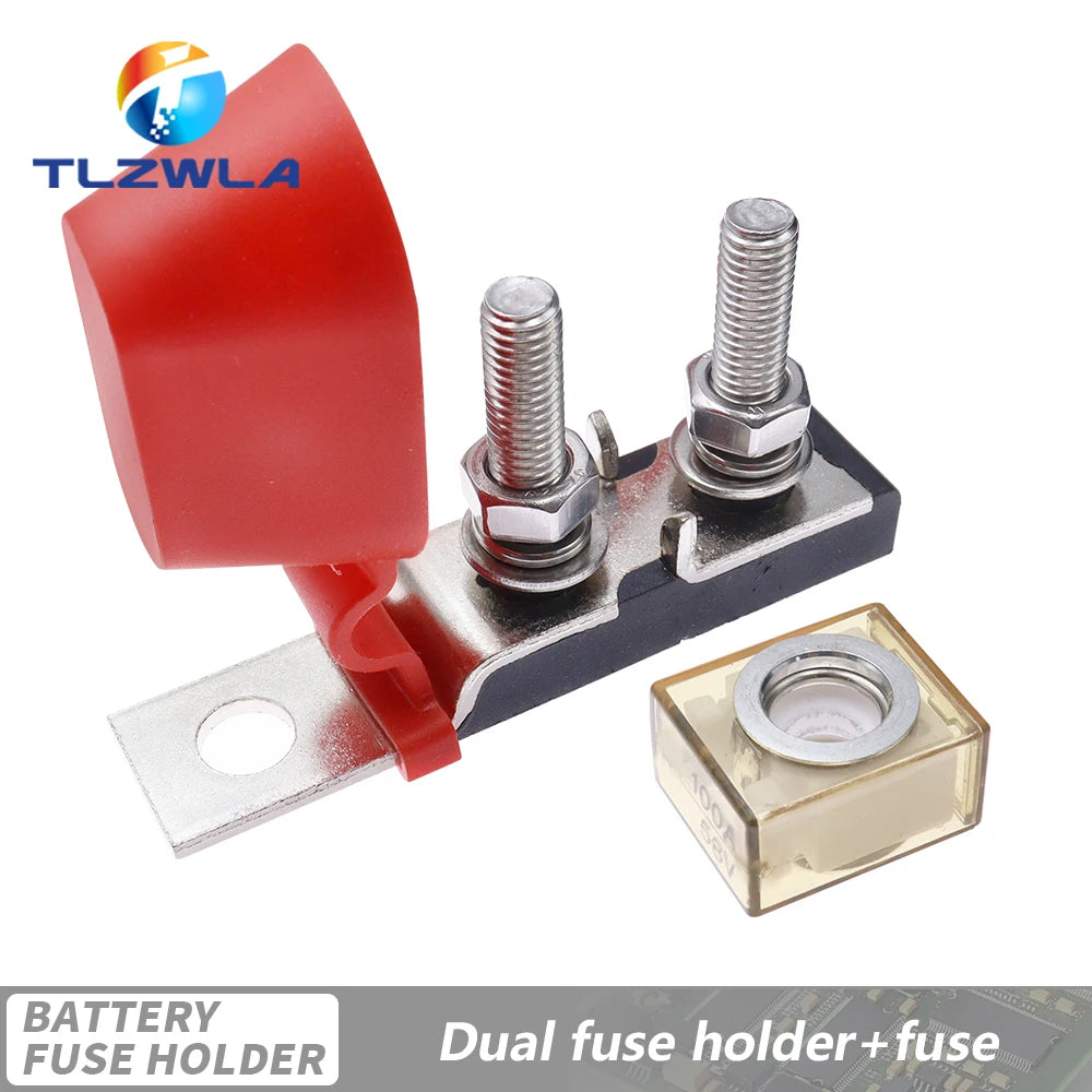 30A-300A Battery Terminal Mount MRBF Waterproof Fuse Block Kit 58V Stud 5/16" Marine Rated Battery Fuse for Boat Truck