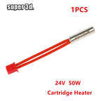 40/50W 24V Cartridge Heater High Temperature 300°C NTC100K Thermistor Heating Tube for Sprite Extruder Ender 3 S1 Pro 3D Printer