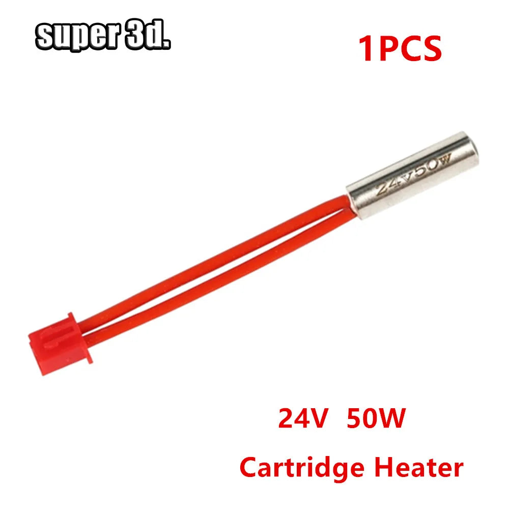 40/50W 24V Cartridge Heater High Temperature 300°C NTC100K Thermistor Heating Tube for Sprite Extruder Ender 3 S1 Pro 3D Printer