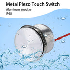12/16/19/22/25/30MM IP68 Waterproof Stainless Steel  Momentary Push Button Switch Metal Piezo Touch Switch