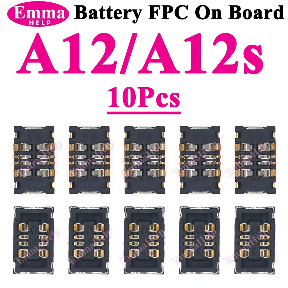 10Pcs Battery FPC Connector For Samsung A52 A32 A22 A52s A72 A71 A31 A51 A50s A30s A10 A20 A20e On Board inner Cilp Contact Plug