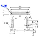 1pcs Original Travel RS45 Series Straight slip potentiometer 10KB×2 DCV1024 Total length 60mm DDJ-SB DDJ-SB2 DDJ-SB3 DDJ-400