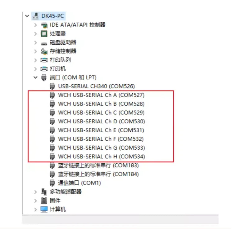 USB to 4CH/8CH TTL Serial Module Independent Serial Port up to 6Mbps CH348 Chip