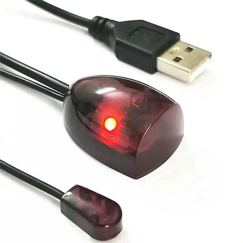 Infrared IR Remote Extender Repeater Receiver USB Adapter Transmitter Applies To Remote Control Devices 2M With Lights Durable