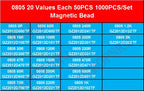 0402 0603 0805 1206 Ferrite Bead Inductance Sample Book Magnetic Laminated Sheet SMD Magnetic Beads Inductance Book Sample Kit