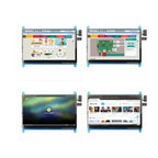 7 Inch Raspberry Pi 4/3/2/B/B+/A+ Monitor 1024x600 IPS 5-Points Capacitive Touchscreen Drive Free HDMI Display For Win 7/8/10