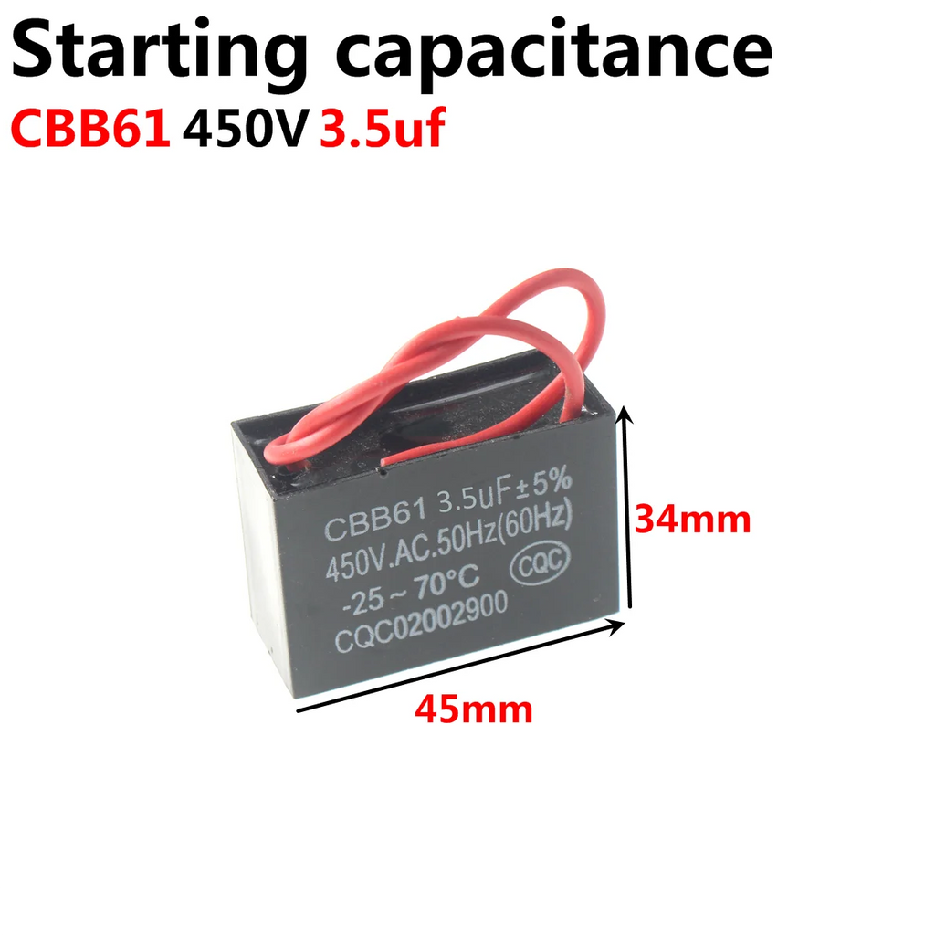 CBB65 Air conditioner compressor start capacitor 20 25 30UF 35UF 40 45 50 60 70 450V New and original