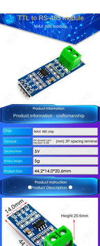 100PCS Max485 Module Rs485 Module Ttl to Rs-485 Module Mcu Development Accessories