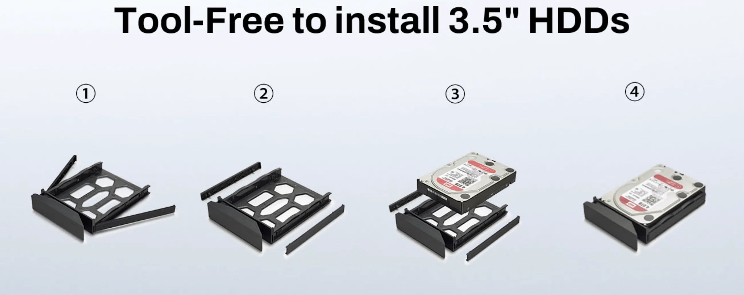 TERRAMASTER F4-425 4Bay NAS Storage Intel x86 Quad-Core CPU 4GB RAM 2.5GbE LAN Network Attached Storage for Home Users (Diskless