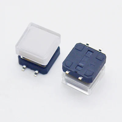 10Sets 12x12x10mm Tact Switch With Plastic Caps Momentary Tactile 4PIN SMT DIP Push Button Switch Micro Key Button