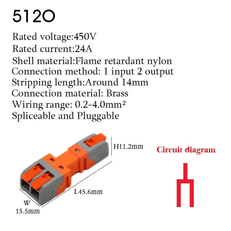 10PCS Electrical Quick Terminal Blocks Lever Universal Compact Cable LED Wire Connectors 1/2/3/4/8/10 Pins Plugable Spliceable