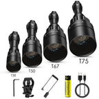 UniqueFire 1605 T38/50/67/75 IR850NM 940NM LED Infrared FlashLight Dimmer Switch illuminator USB Rechargeable Torch Night Vision