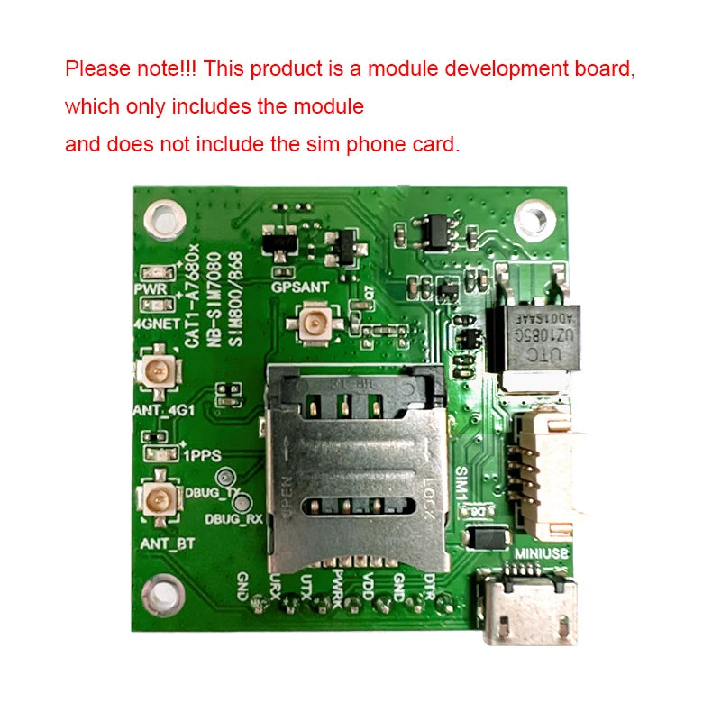 SIMCOM A7682E Core Board Development Kit LTE CAT1 Module 4G 2G Voice GSM/GPRS Without GNSS for Europe/Middle East/Africa