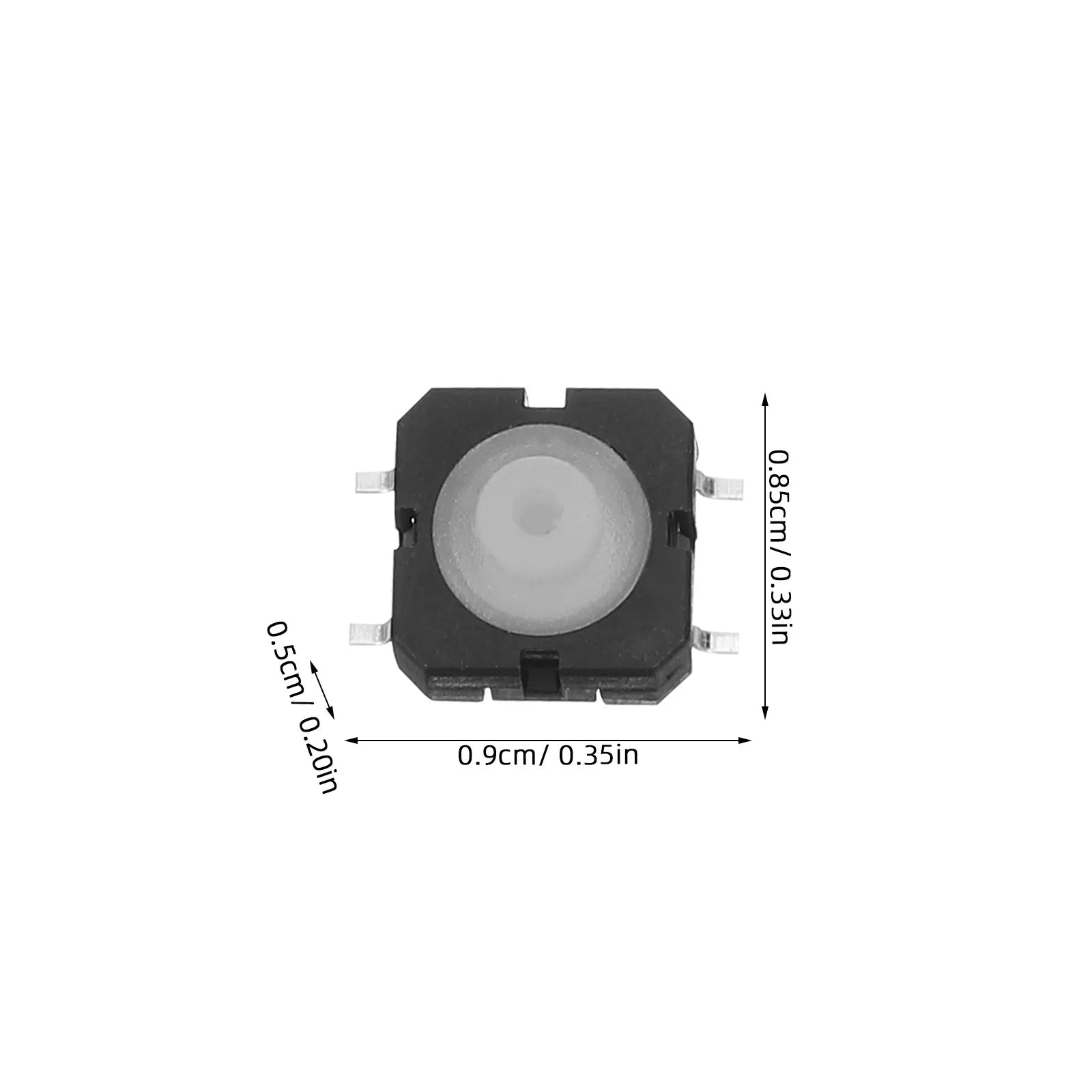 20Pcs Waterproof Tactile Push Button Switch Silicone Momentary Panel Mount Micro Smd Surface Mount for Automotive Electronics