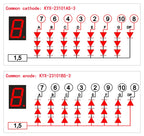 10PCS 2.3-inch digital tube 48mmX70mm digital display screen "8" high 56.8mm 7-segment digital tube 23101 series
