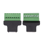 2/4PCS RJ45 Ethernet Female To 8Pin Screw Terminal Connector Cable Extender Adapter Computer Related Connection