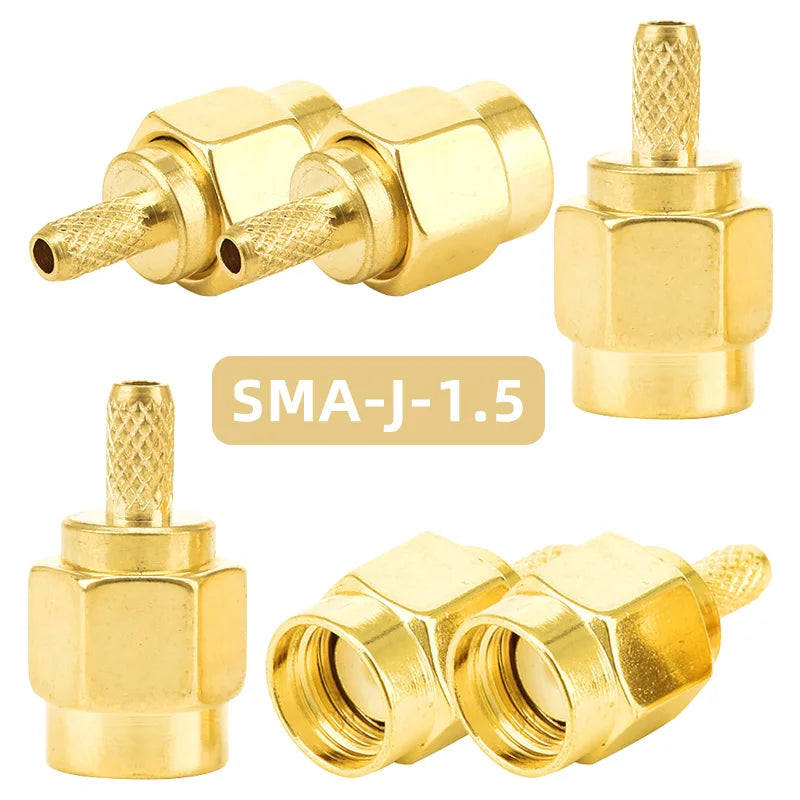 5PCS RF SMA Male Female Connector Crimp for RG174 RG316 RG178 RG179 LMR100 Cable Connector