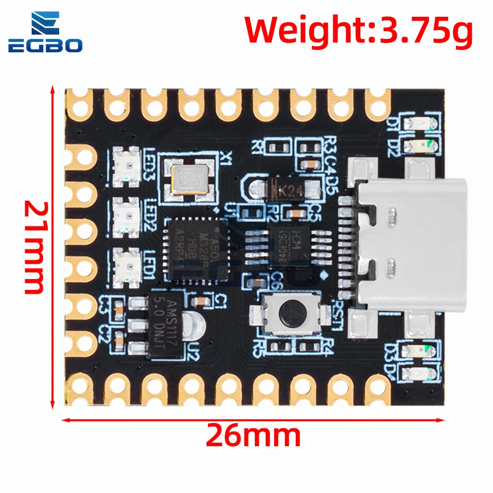 1~10PCS Super Mini Nano V3 Atmega328P Microcontroller Core Board Soldering Development Board Improved Version Module EGBO