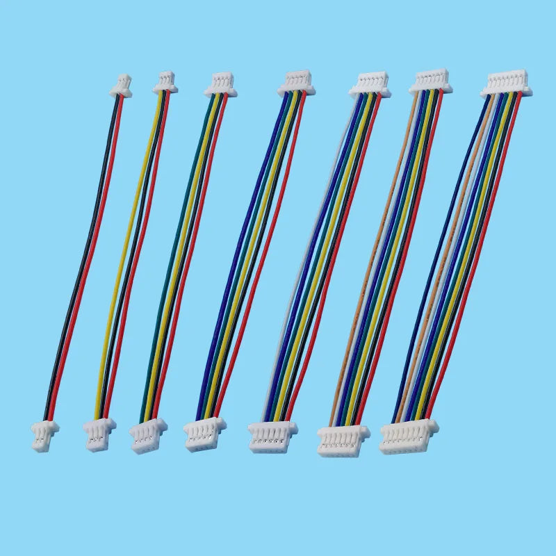 Mini JST SH 1.0mm Pitch Wire Connector SH 1mm Female Plug 2P/3/4/5/6/7/8-Pin Electronic DIY Terminals Wires Cable Length 10CM