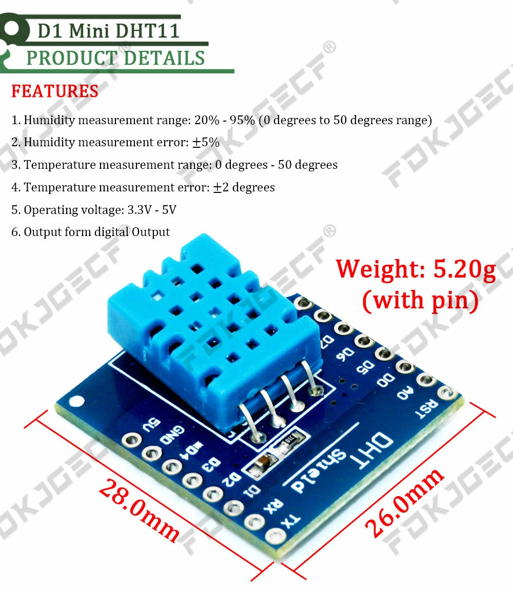 ESP8266 D1 Mini Pro V3.0 Wifi Development Board Nodeu WS2812 RGB DHT11 DHT22 AM2302 Relay DS18B20 BMP180 Motor For Wemos Diy Kit
