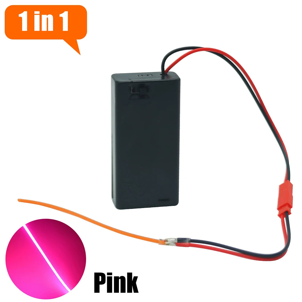 3V 110mm 190mm 300mm LED COB Filament Flexible Battery Lamp White Green Ice Blue Pink Retro Edison Bulb Parts LED Diode Decor
