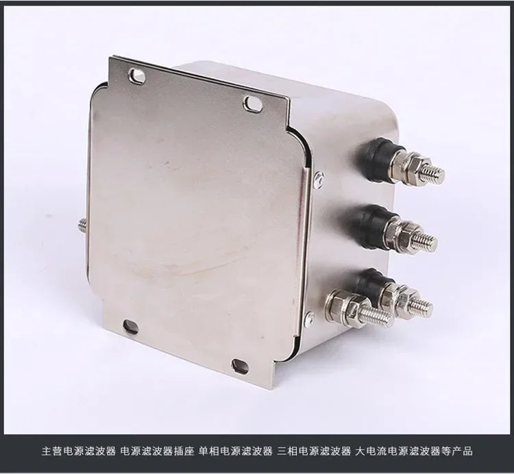 Three-phase Three/four-wire 380V AC Power Supply EMI Filter Servo Inverter Anti-interference CW12B-60A-S