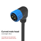 50A M25 Self-locking Waterproof Plug Cable IP67 2 3 Pin Power Charging Connector Large Current Male Female Aviation Plug Socket
