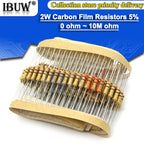 20pcs 2W Carbon Film Resistors 5% 1R ~ 1M 2.2R 4.7R 10R 22R 47R 100R 220R 470R 1K 10K 100K 2.2 4.7 10 22 47 100 220 470 ohm