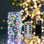 1000/500LED Green Wire Led String Fairy Lights US/EU Plug 110V/220V Waterproof LED Christmas Tree Holiday Home Garden Decor Xmas