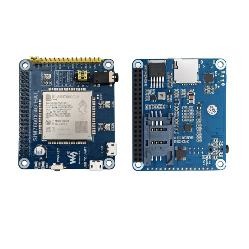 Raspberry Pi 4G HAT A7670E SIM7600G-H SIM7600CE SIM7600E SIM7600E-H LTE Expansion Board for LBS Positioning