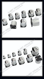 10Pcs SMD Aluminum Electrolytic Capacitor 6.3V 10V 16V 25V 35V 50V 100V 400V  2.2UF 4.7UF 10 22 33 47 100 220 330 470 680 1000UF