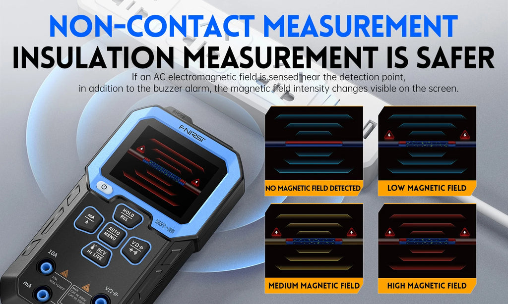 FNIRSI DMT-99 Digital Multimeter 9999 Counts Smart Professional Tester 1000V 10A True RMS Auto Range AC DC Ohm Hz Capacitance