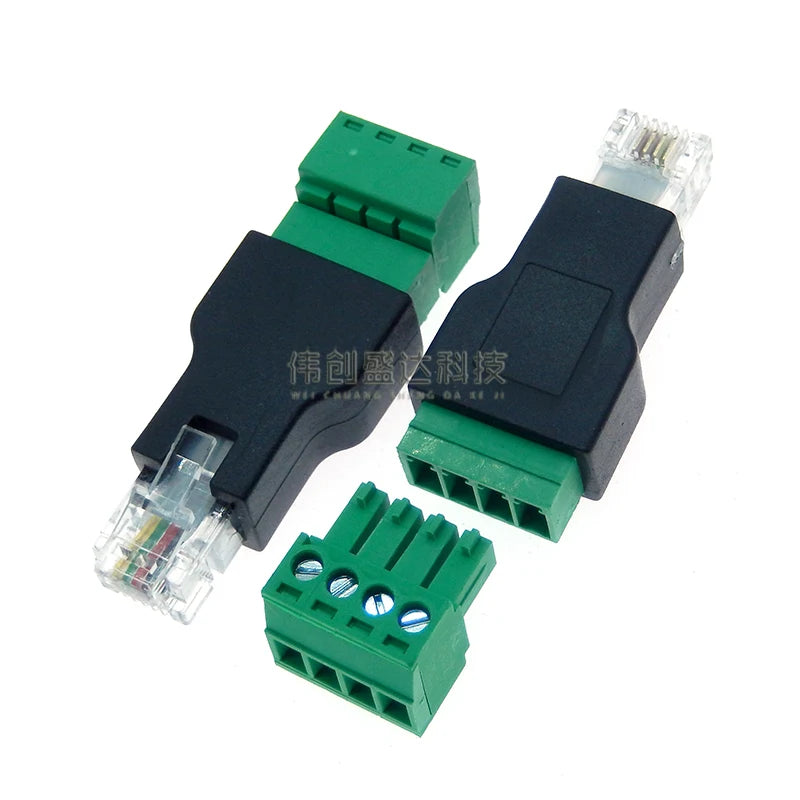 1pcs High Quality RJ45 To Screw Terminal Adaptor RJ45 Male/Female To 8 Pin Connector RJ45 Splitter For CCTV DVR CCTV Accessories