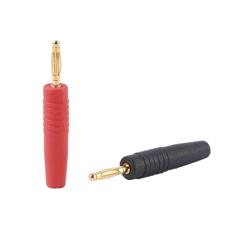 20/80/400Pcs 2mm Red Black Banana Male Plugs Banana Plug Connector Audio Speaker Wire Cable Connectors
