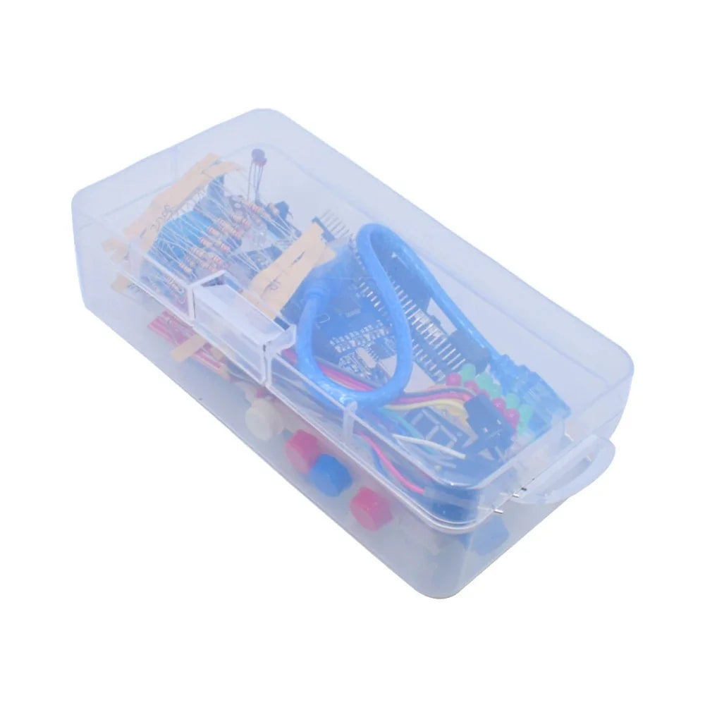 Starter Kit for Arduino Uno R3 Breadboard Basic Simple Learning Kit, Sound/Water Level/Humidity/Distance Detection, LED Control