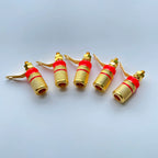 5-10pcs Amplifier Speaker Terminal Gold Plated Binding Post Banana Plug Socket Connector Suitable for 4mm Banana Plugs