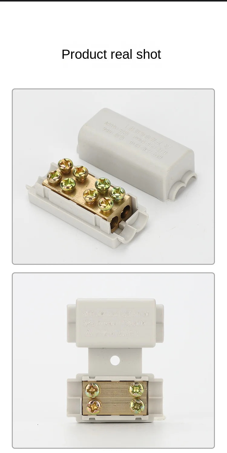 High Power Branch Terminal Quick Wire Connector Terminal Block 400V Electrical Cable Junction Box ZK-306 T-Type Wiring Terminal