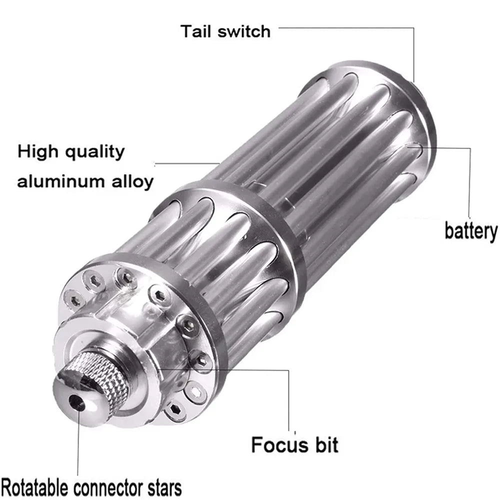 High power 017 Laser Pointer Transform Pattern Single-Point Adjustable Focus Laser Light Guide Finger Star LED Sales Pen