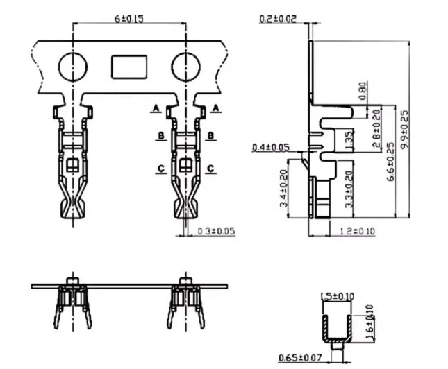 10 sets JST PAP-V-S PA PA2.0mm pitch Connector  Straight/Curved Needle  Housing Socket Terminals 2P3P4P5P6P7P8P9P10P11P12PIN